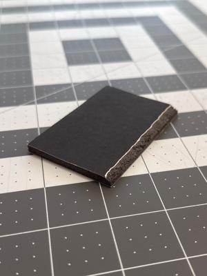 The beveled edge of a finished filter flange spacer.