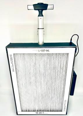 Rolling luggage style front view