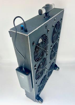 Rolling luggage style side view